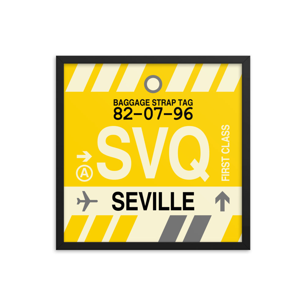 Travel-Themed Framed Print • SVQ Seville • YHM Designs - Image 05