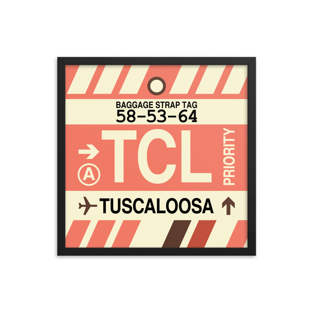 Travel-Themed Framed Print • TCL Tuscaloosa • YHM Designs - Image 05