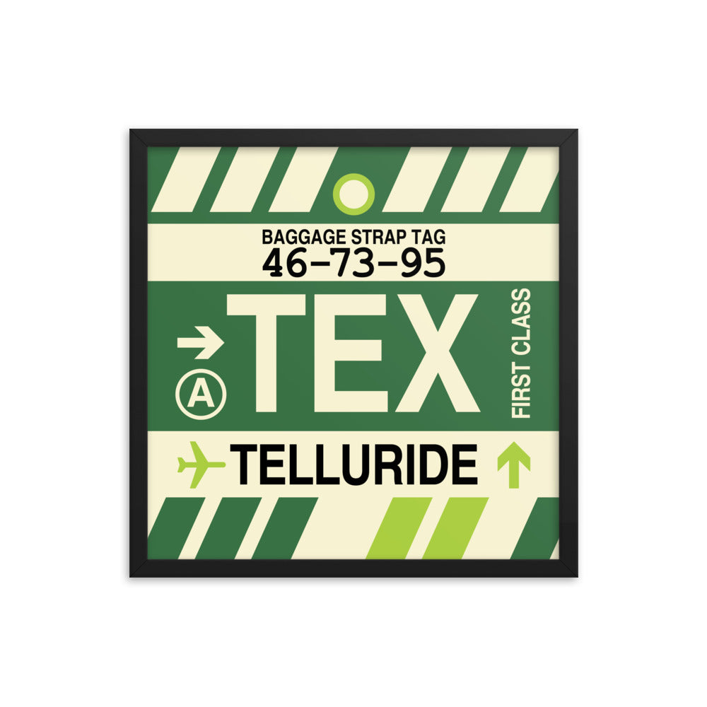 Travel-Themed Framed Print • TEX Telluride • YHM Designs - Image 05