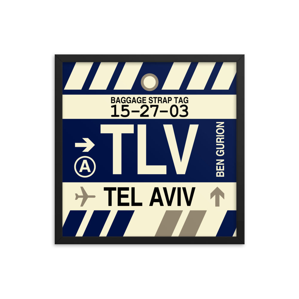 Travel-Themed Framed Print • TLV Tel Aviv • YHM Designs - Image 05