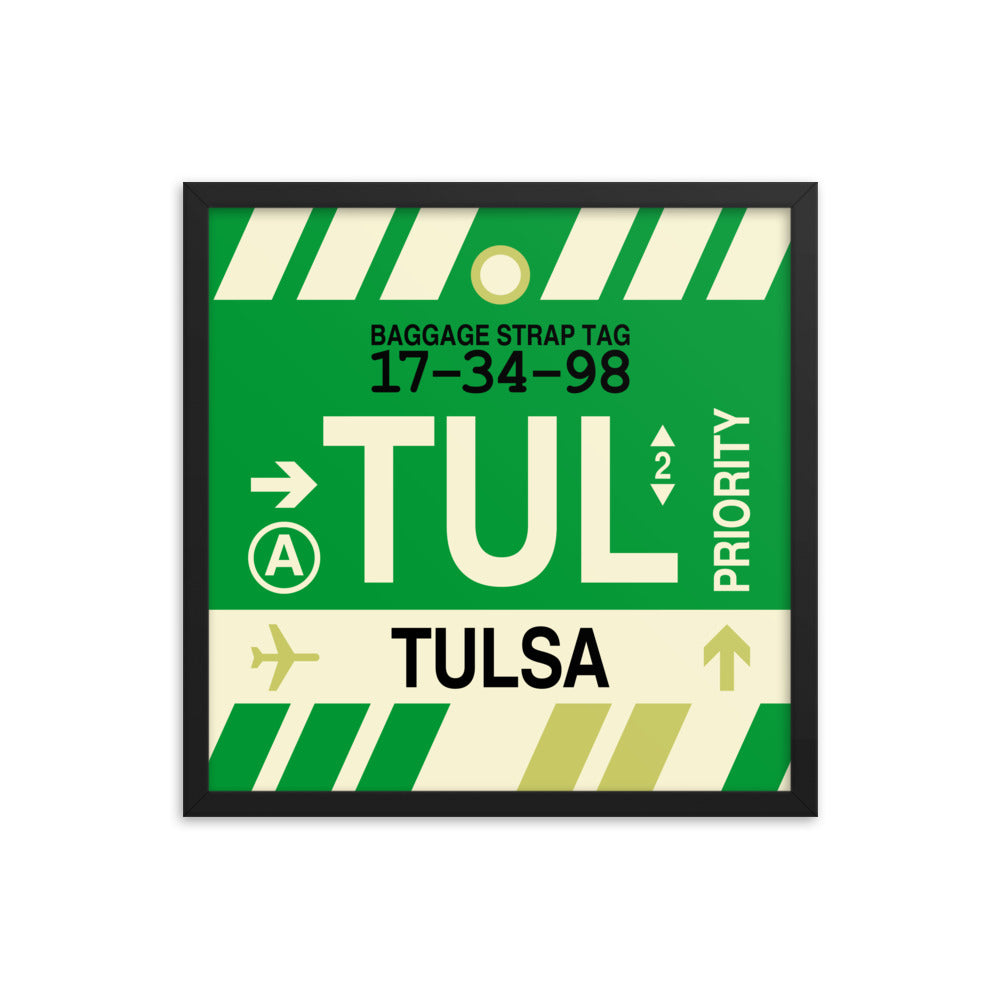 Travel-Themed Framed Print • TUL Tulsa • YHM Designs - Image 05
