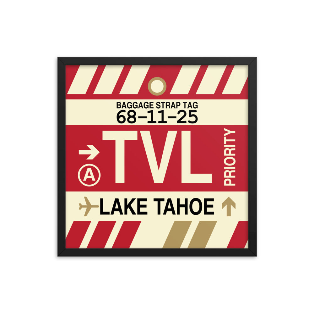 Travel-Themed Framed Print • TVL Lake Tahoe • YHM Designs - Image 05