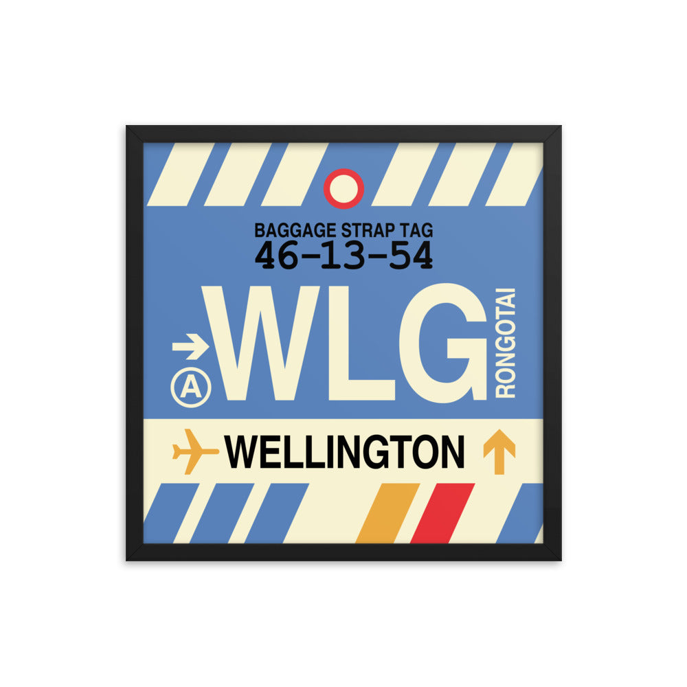 Travel-Themed Framed Print • WLG Wellington • YHM Designs - Image 05