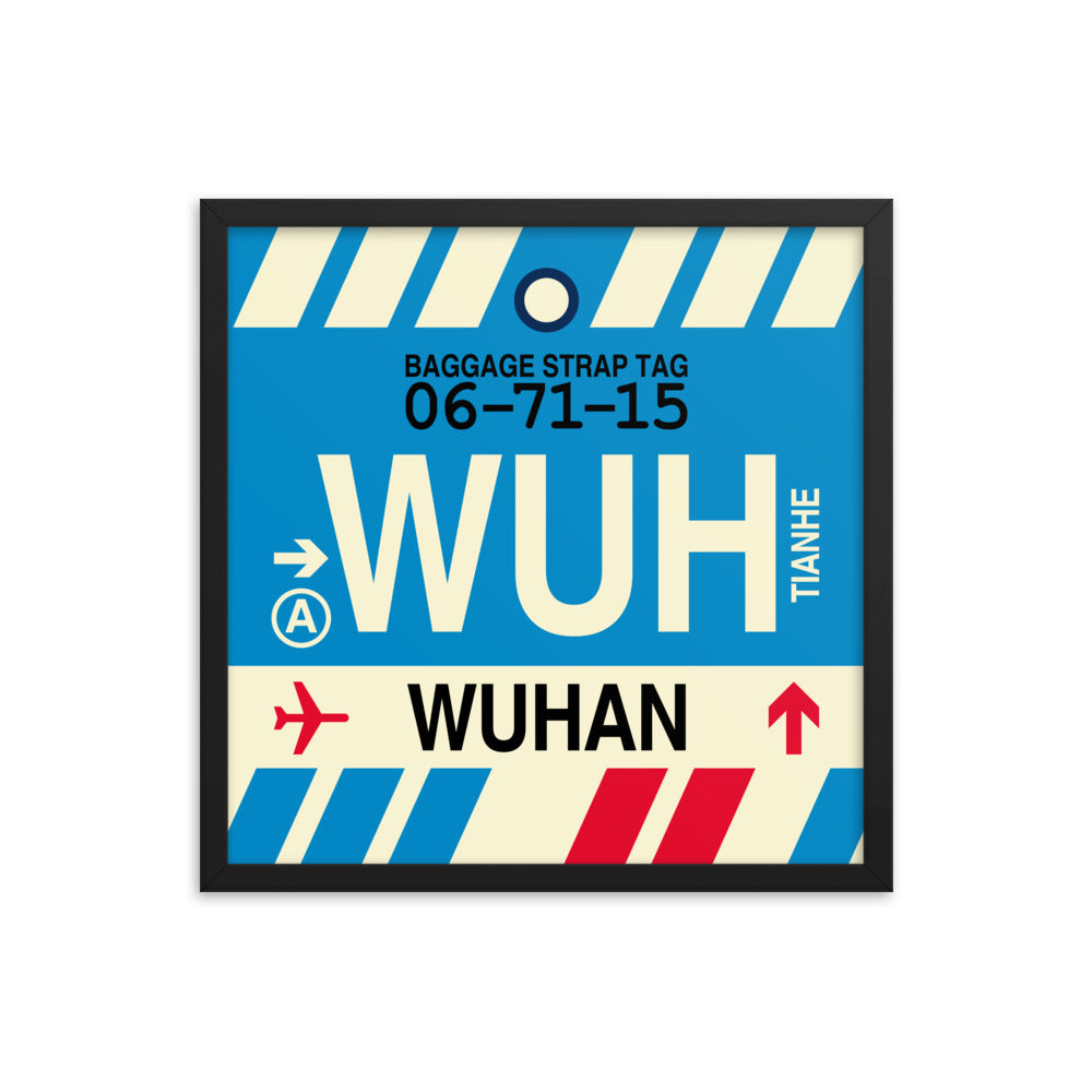 Travel-Themed Framed Print • WUH Wuhan • YHM Designs - Image 05
