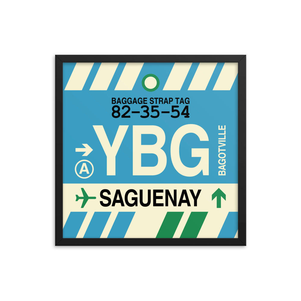 Travel-Themed Framed Print • YBG Saguenay Souvenir • YHM Designs - Image 05