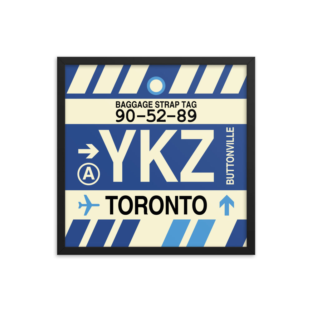 Travel-Themed Framed Print • YKZ Toronto • YHM Designs - Image 05