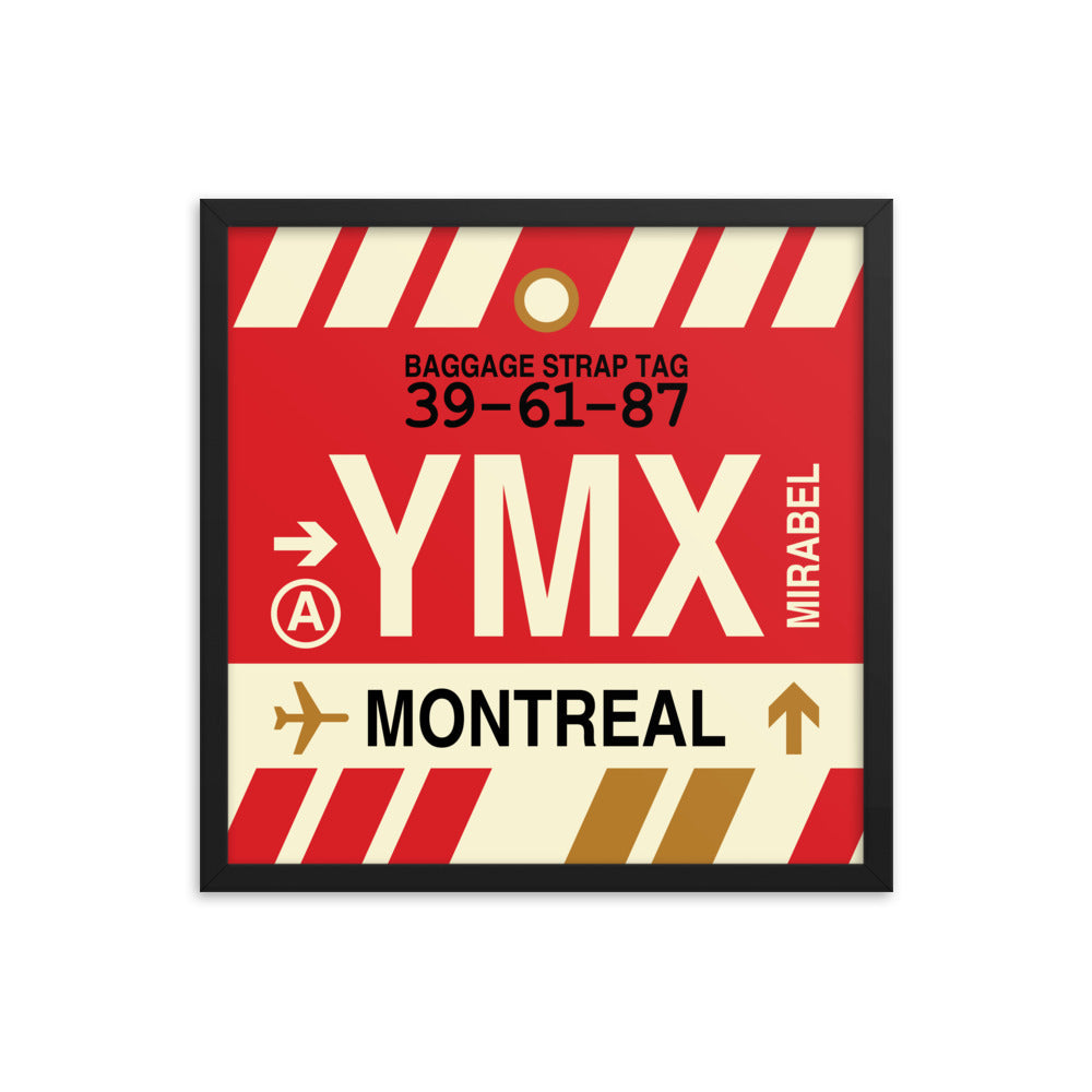 Travel-Themed Framed Print • YMX Montreal • YHM Designs - Image 05