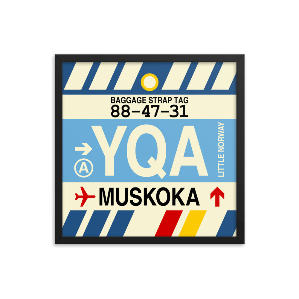 Travel-Themed Framed Print • YQA Muskoka • YHM Designs - Image 05