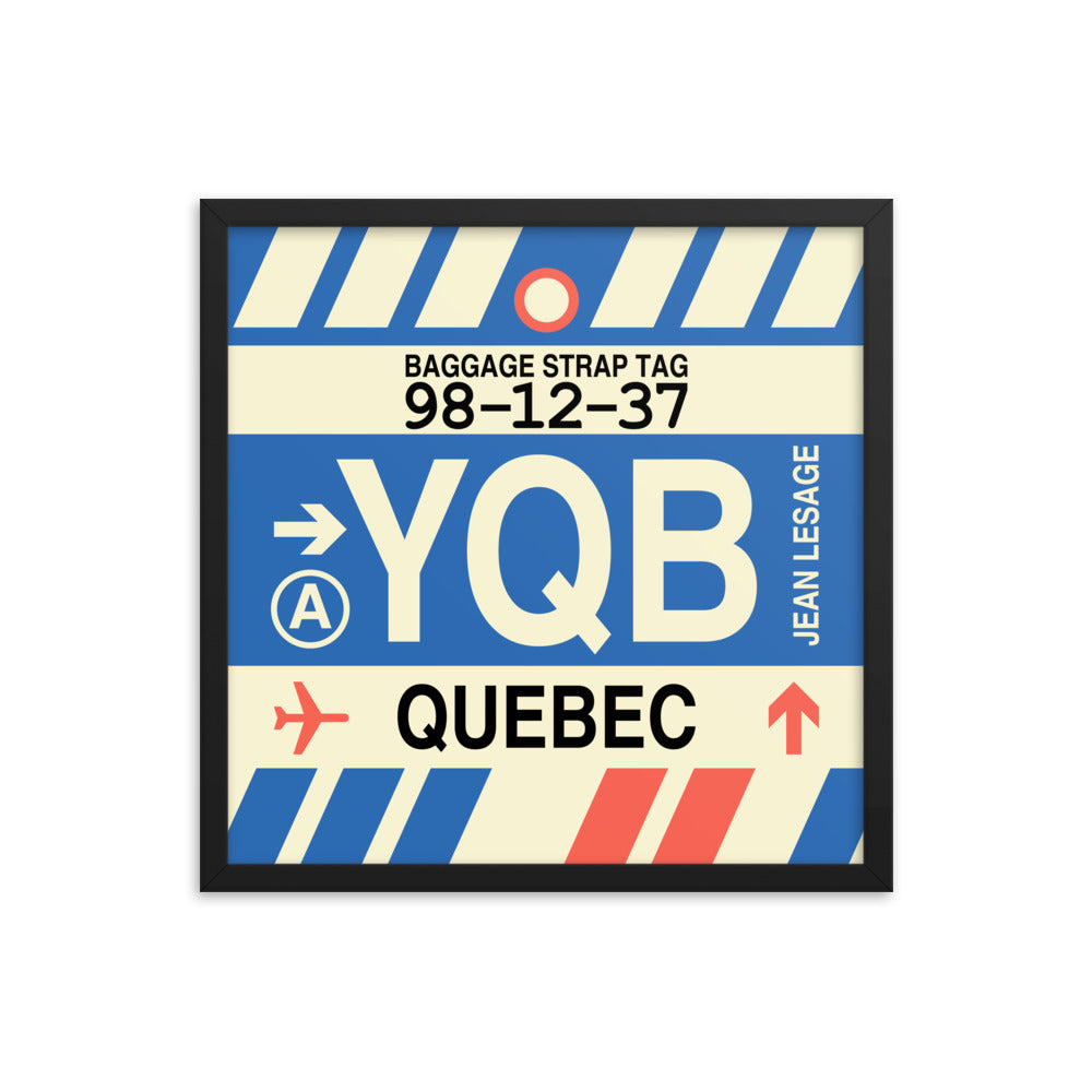 Travel-Themed Framed Print • YQB Quebec City • YHM Designs - Image 05
