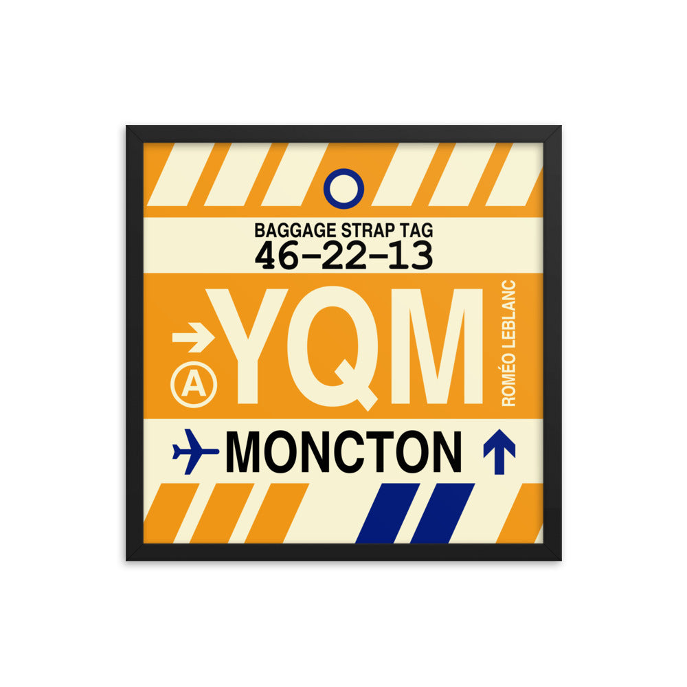 Travel-Themed Framed Print • YQM Moncton • YHM Designs - Image 05