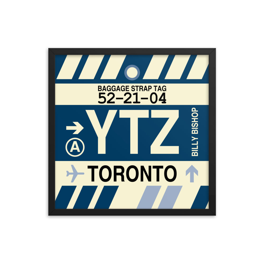 Travel-Themed Framed Print • YTZ Toronto • YHM Designs - Image 05