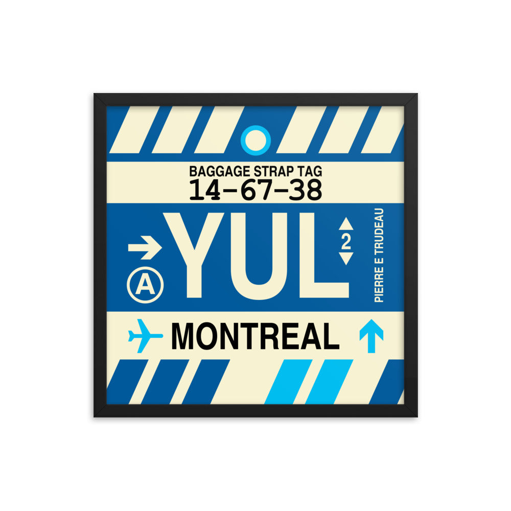 Travel-Themed Framed Print • YUL Montreal • YHM Designs - Image 05