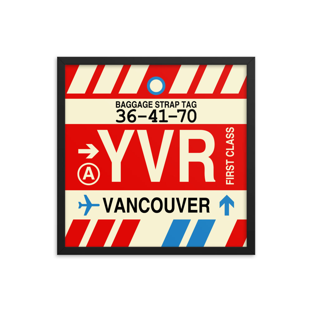 Travel-Themed Framed Print • YVR Vancouver • YHM Designs - Image 05