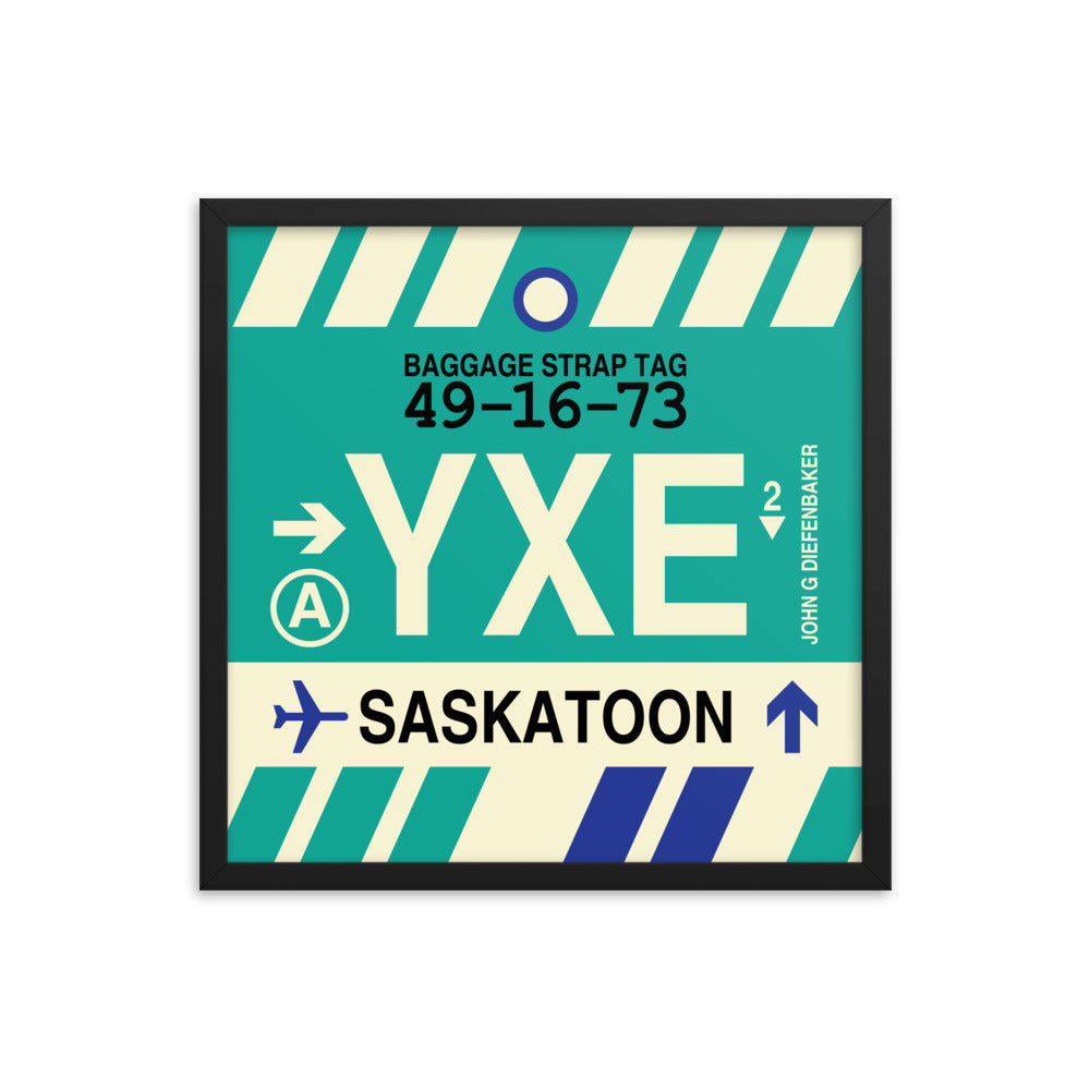 Travel-Themed Framed Print • YXE Saskatoon • YHM Designs - Image 05