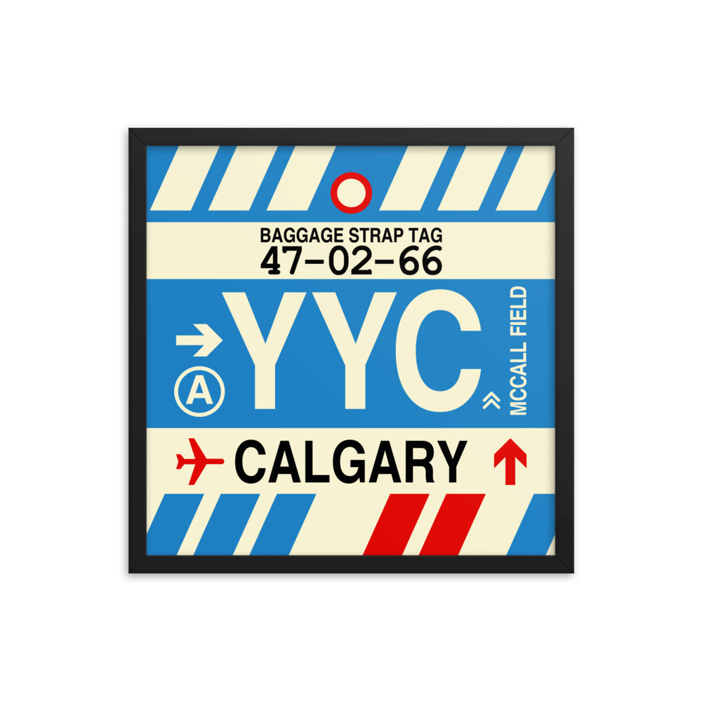 Travel-Themed Framed Print • YYC Calgary • YHM Designs - Image 05