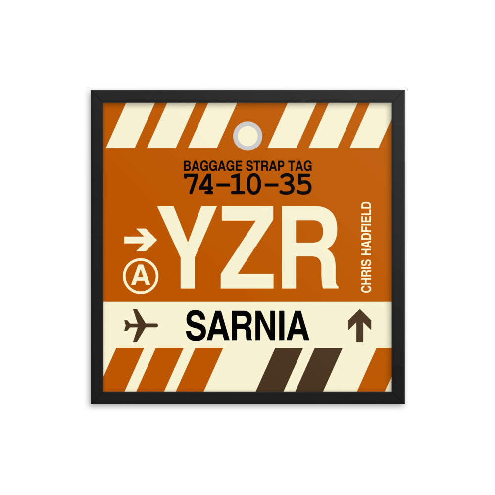 Travel-Themed Framed Print • YZR Sarnia Souvenir • YHM Designs - Image 05