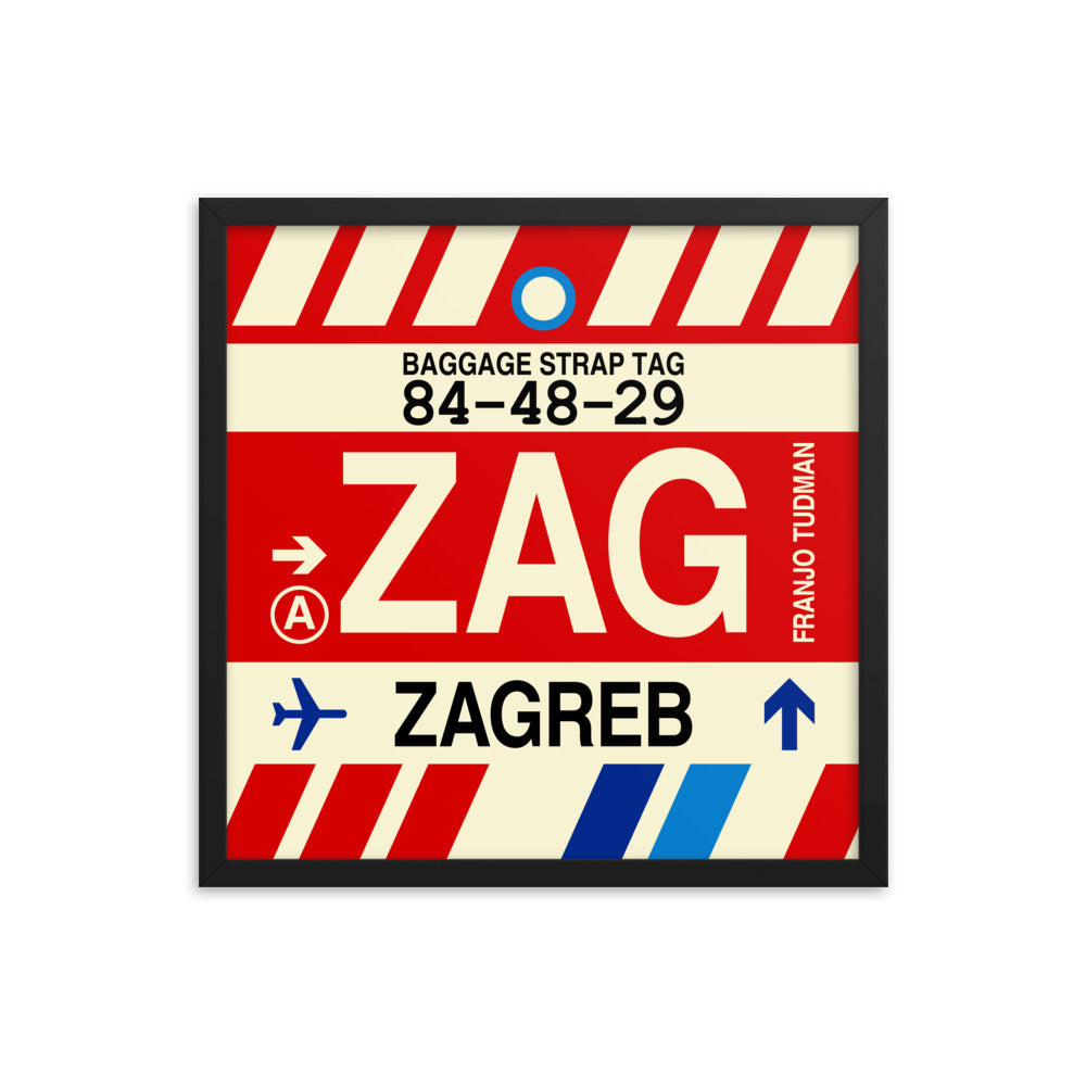 Travel-Themed Framed Print • ZAG Zagreb • YHM Designs - Image 05