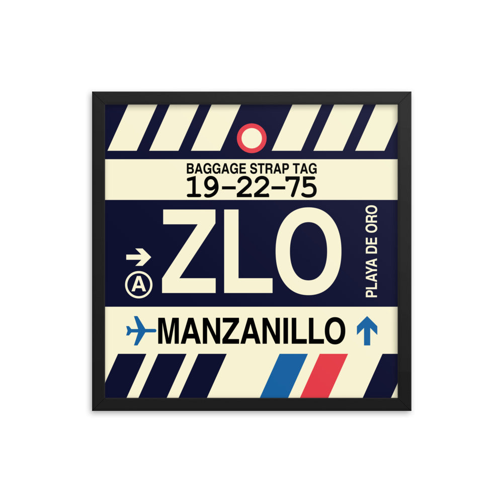 Travel-Themed Framed Print • ZLO Manzanillo • YHM Designs - Image 05