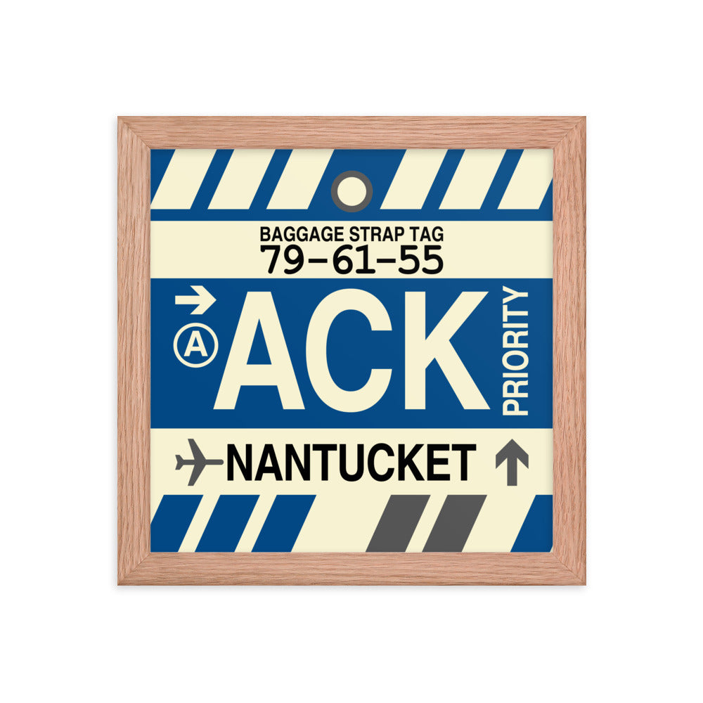 Travel-Themed Framed Print • ACK Nantucket • YHM Designs - Image 06