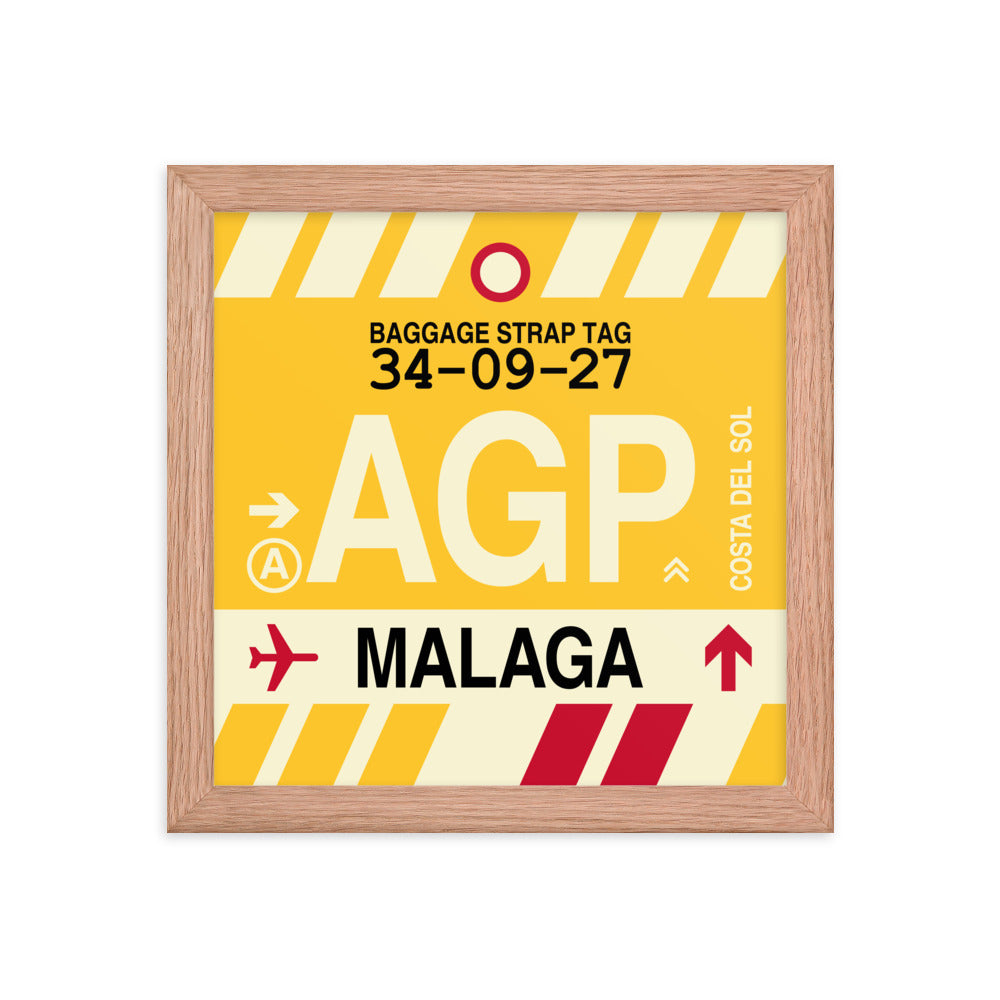 Travel-Themed Framed Print • AGP Malaga • YHM Designs - Image 06