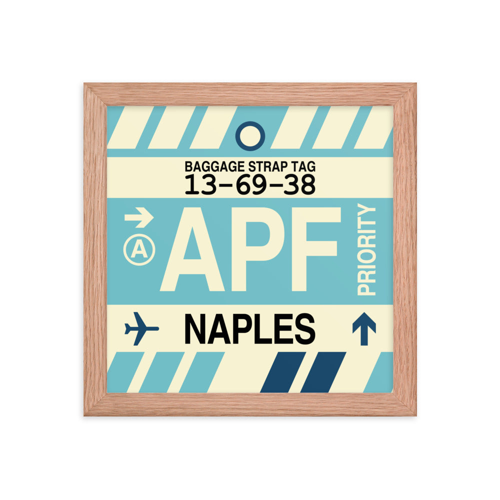 Travel-Themed Framed Print • APF Naples Souvenir • YHM Designs - Image 06