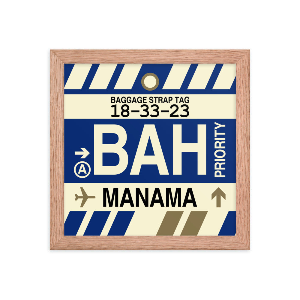 Travel-Themed Framed Print • BAH Manama • YHM Designs - Image 06