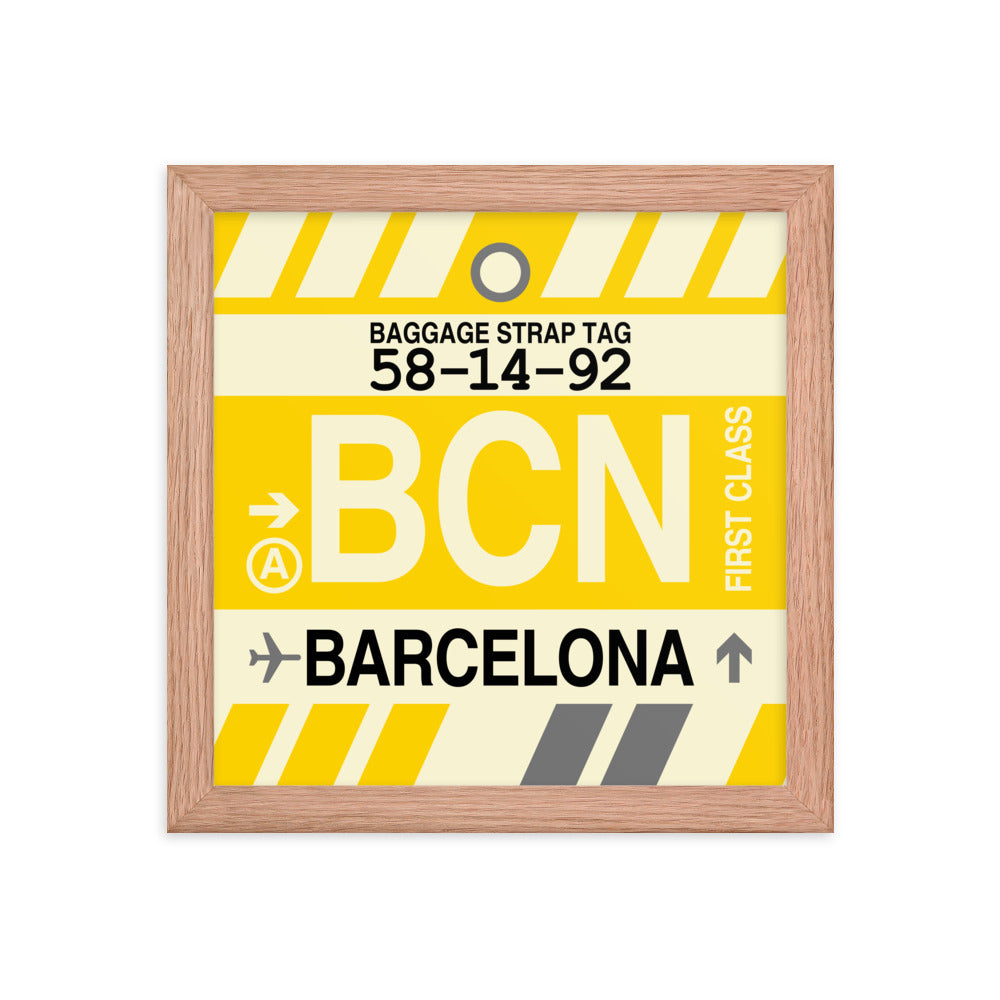 Travel-Themed Framed Print • BCN Barcelona • YHM Designs - Image 06