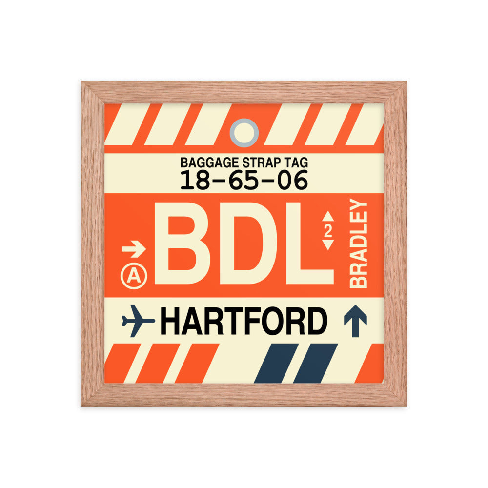 Travel-Themed Framed Print • BDL Hartford • YHM Designs - Image 06