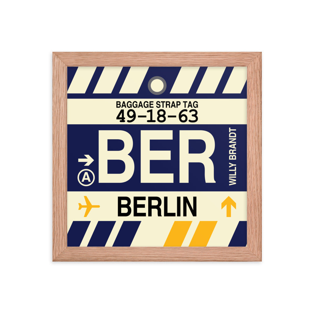 Travel-Themed Framed Print • BER Berlin • YHM Designs - Image 06