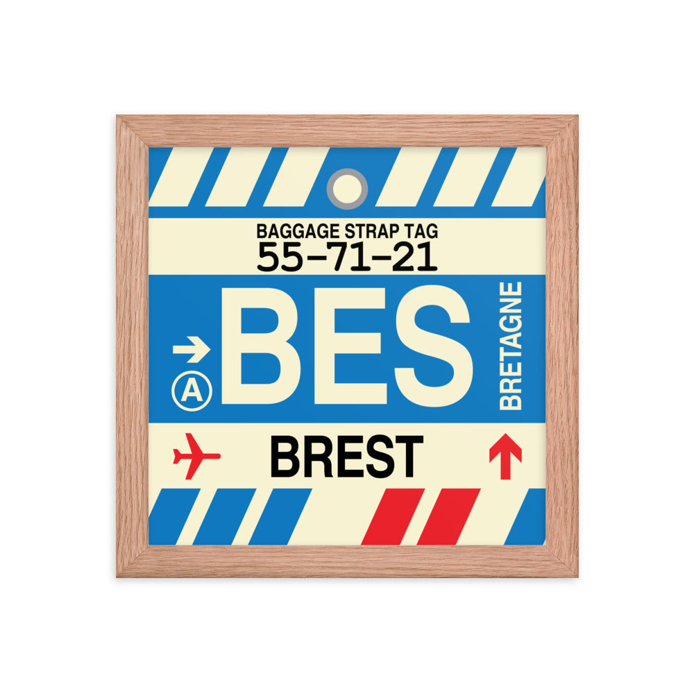 Travel-Themed Framed Print • BES Brest • YHM Designs - Image 06