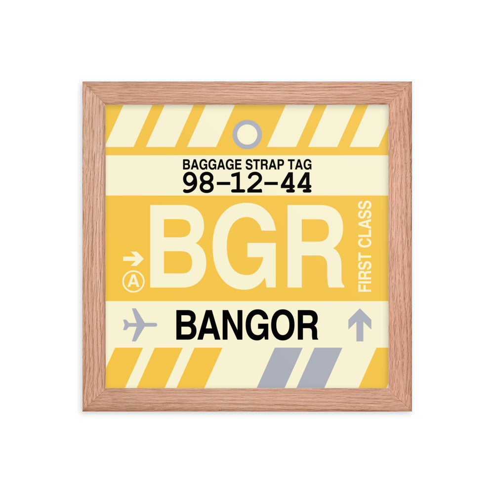 Travel-Themed Framed Print • BGR Bangor • YHM Designs - Image 06