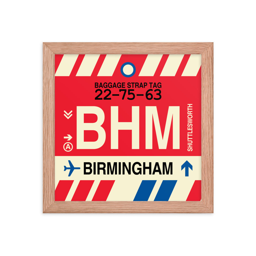 Travel-Themed Framed Print • BHM Birmingham • YHM Designs - Image 06