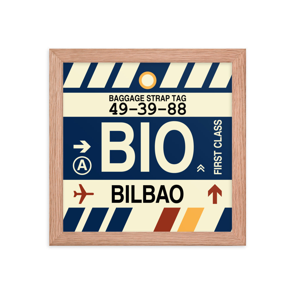 Travel-Themed Framed Print • BIO Bilbao • YHM Designs - Image 06