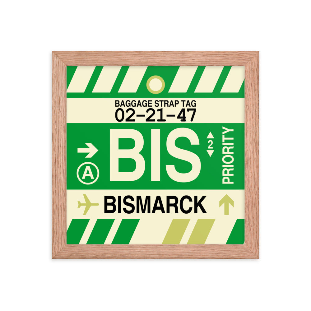 Travel-Themed Framed Print • BIS Bismarck • YHM Designs - Image 06