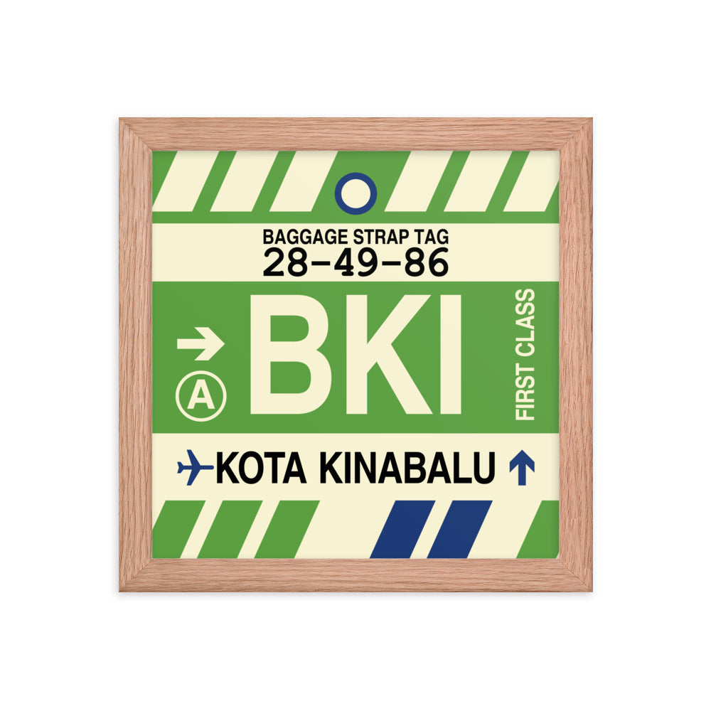 Travel-Themed Framed Print • BKI Kota Kinabalu • YHM Designs - Image 06