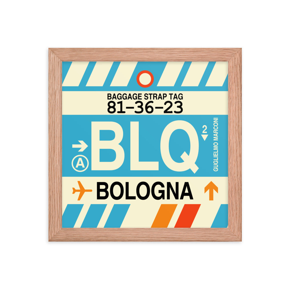 Travel-Themed Framed Print • BLQ Bologna Souvenir • YHM Designs - Image 06