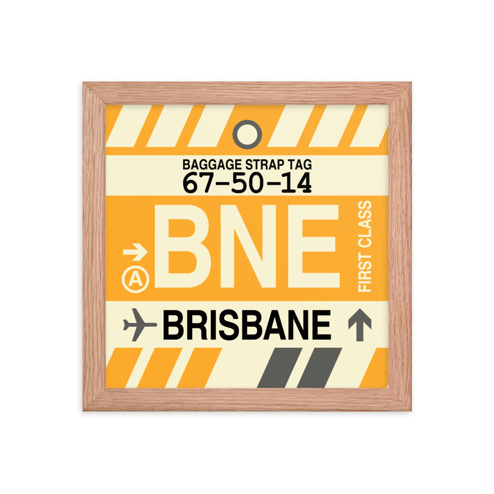 Travel-Themed Framed Print • BNE Brisbane • YHM Designs - Image 06