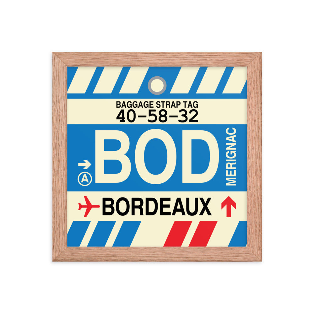 Travel-Themed Framed Print • BOD Bordeaux • YHM Designs - Image 06
