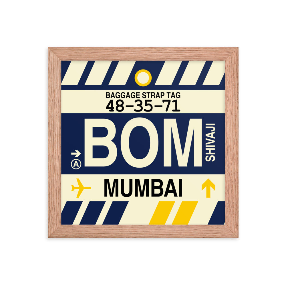 Travel-Themed Framed Print • BOM Mumbai • YHM Designs - Image 06