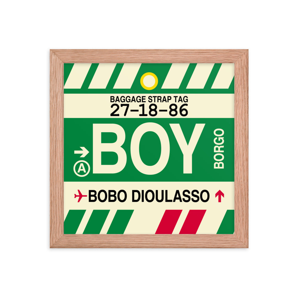 Travel-Themed Framed Print • BOY Bobo Dioulasso Souvenir • YHM Designs - Image 06