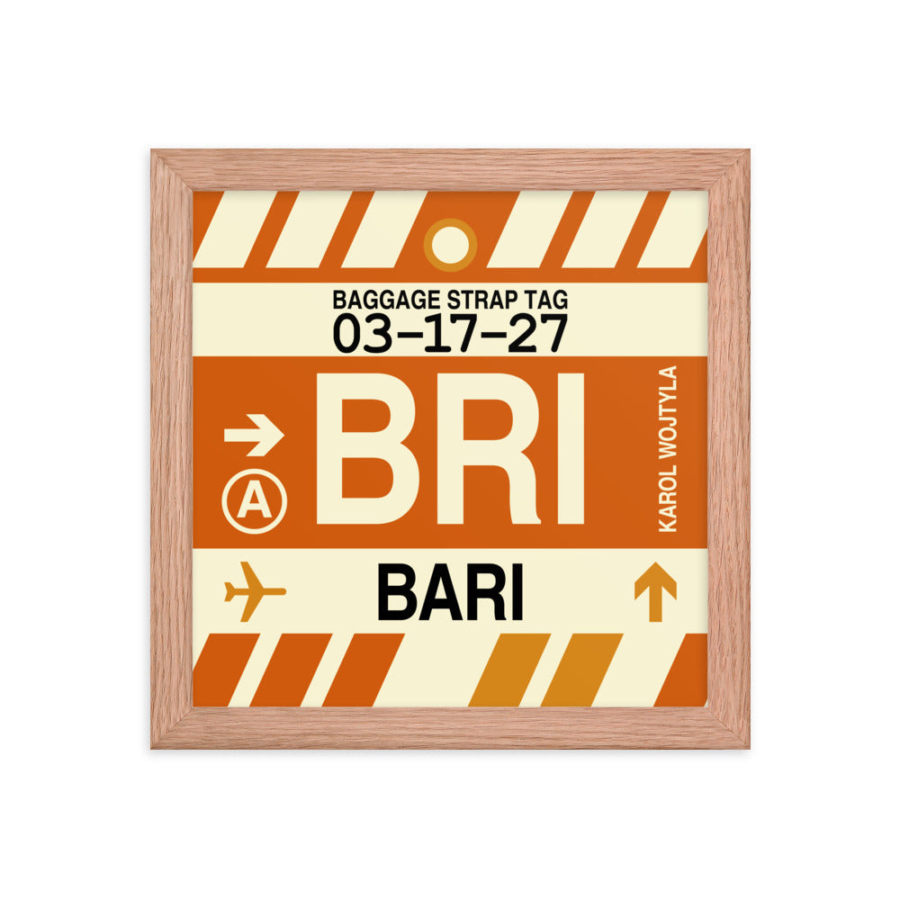 Travel-Themed Framed Print • BRI Bari Souvenir • YHM Designs - Image 06