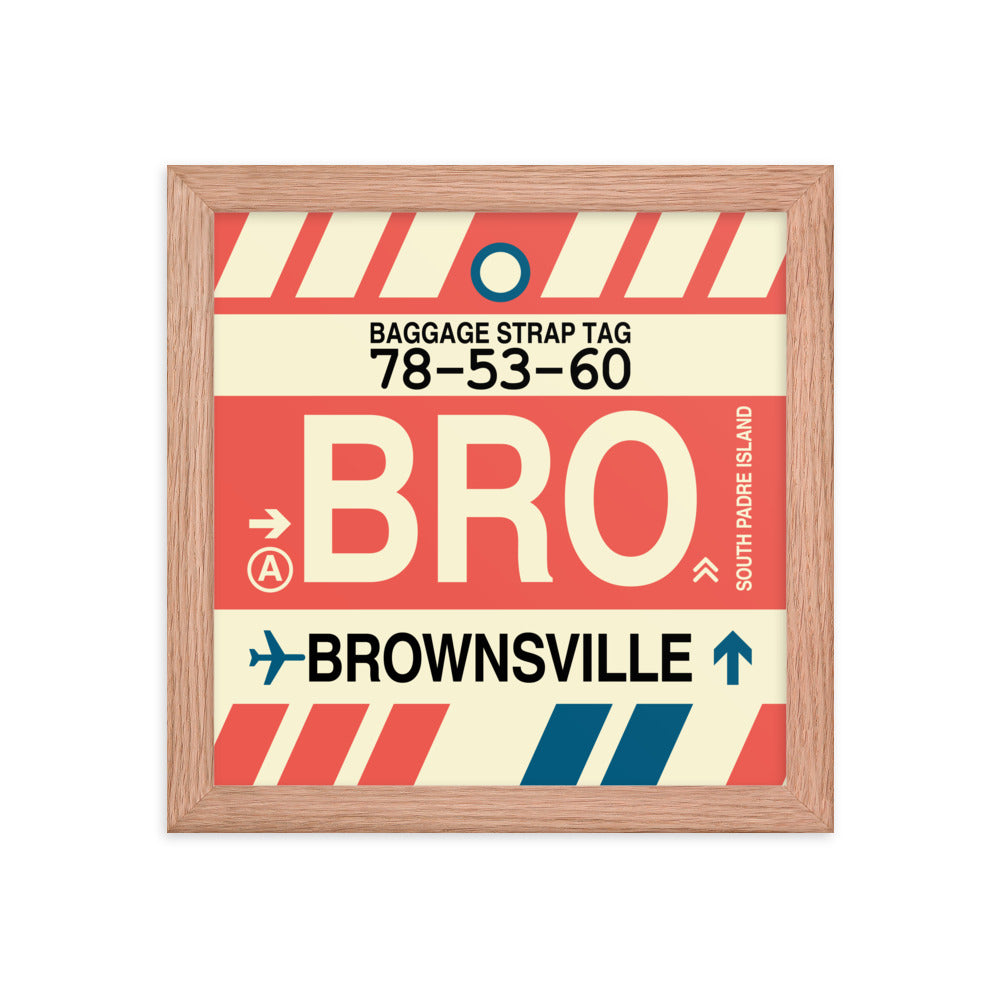 Travel-Themed Framed Print • BRO Brownsville • YHM Designs - Image 06