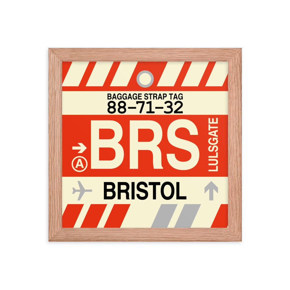 Travel-Themed Framed Print • BRS Bristol • YHM Designs - Image 06