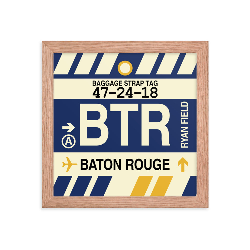 Travel-Themed Framed Print • BTR Baton Rouge • YHM Designs - Image 06
