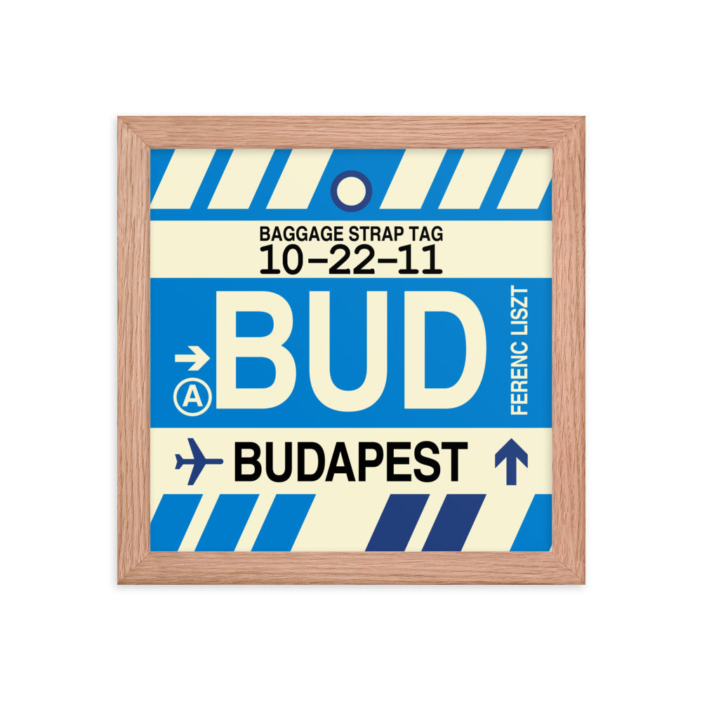 Travel-Themed Framed Print • BUD Budapest • YHM Designs - Image 06