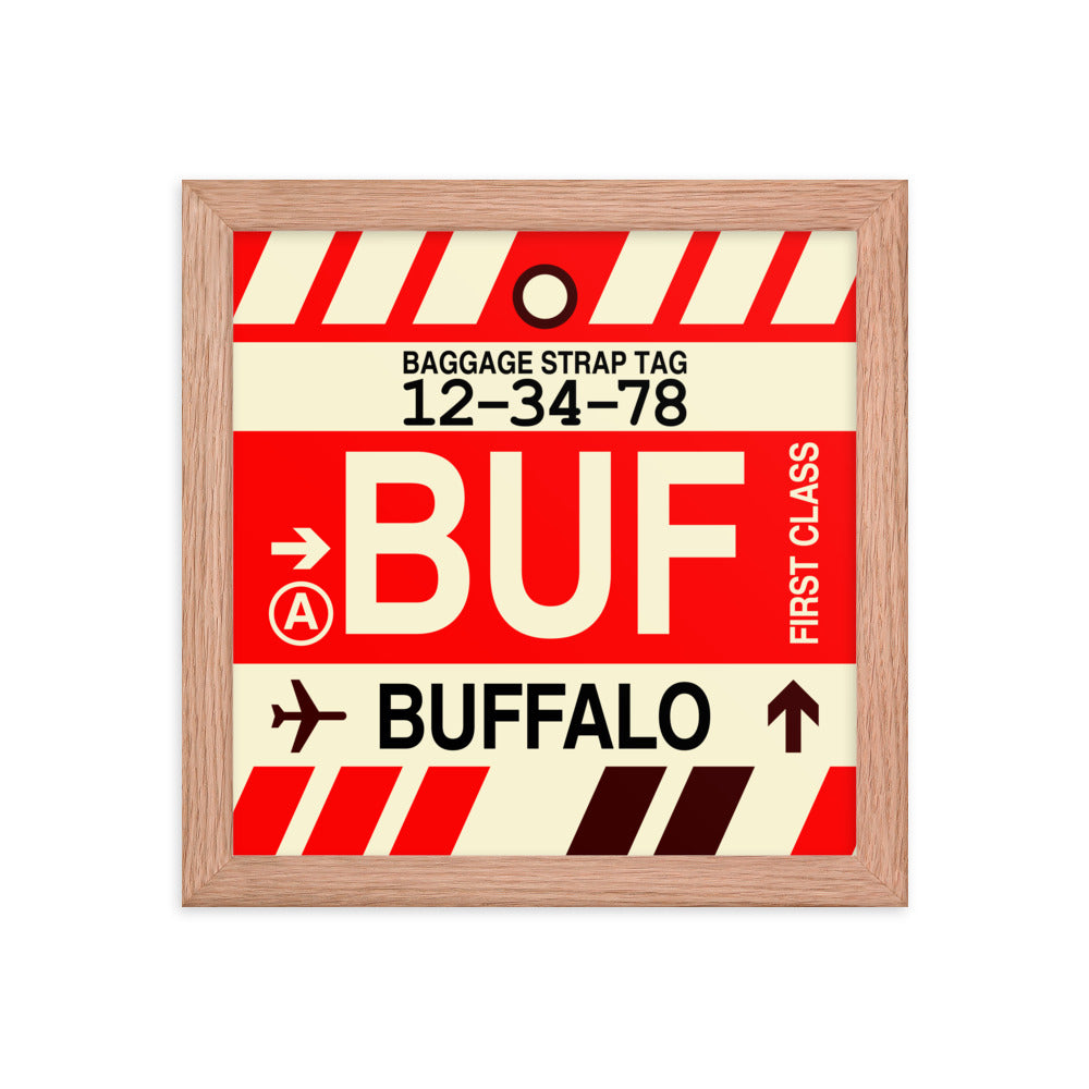 Travel-Themed Framed Print • BUF Buffalo • YHM Designs - Image 06