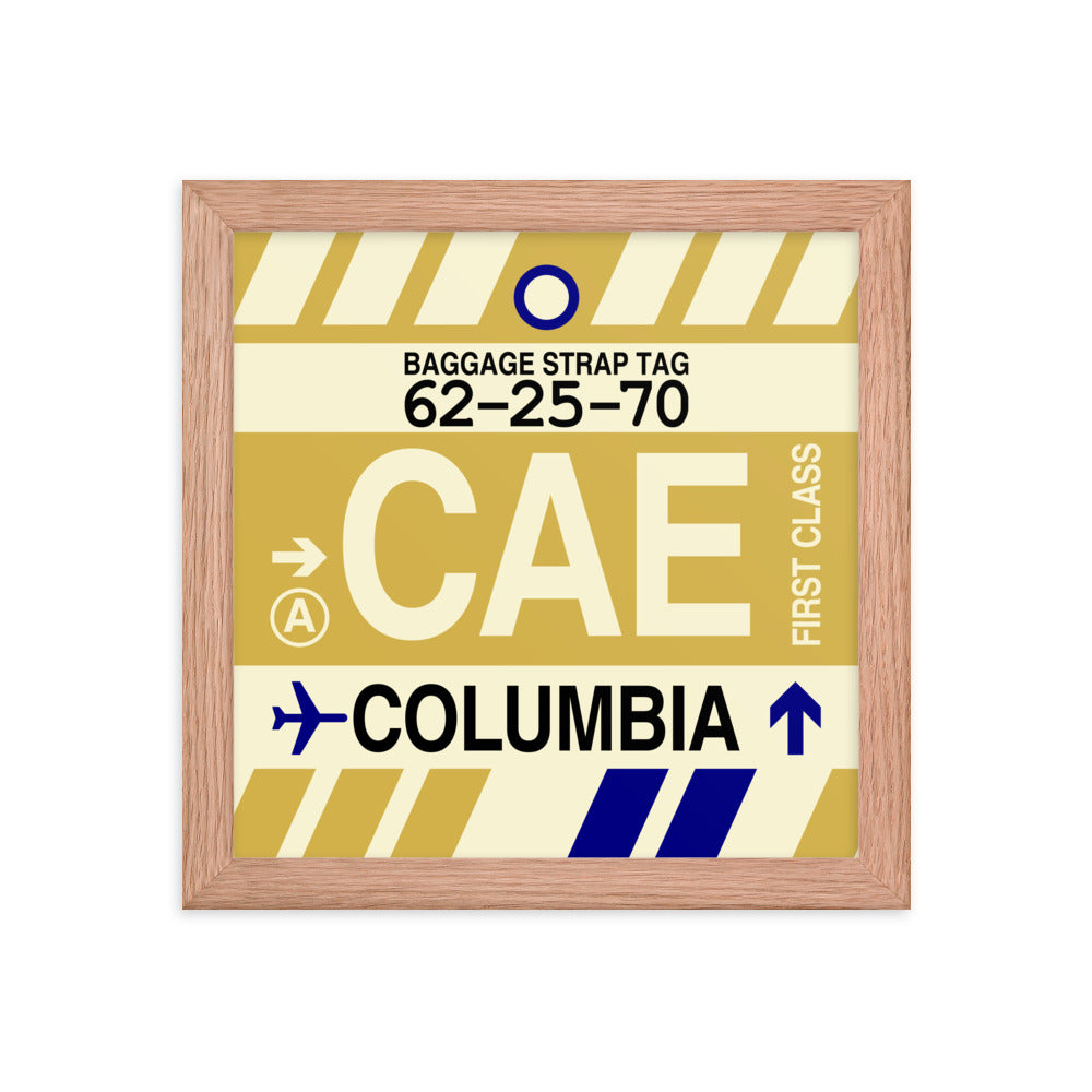 Travel-Themed Framed Print • CAE Columbia • YHM Designs - Image 06
