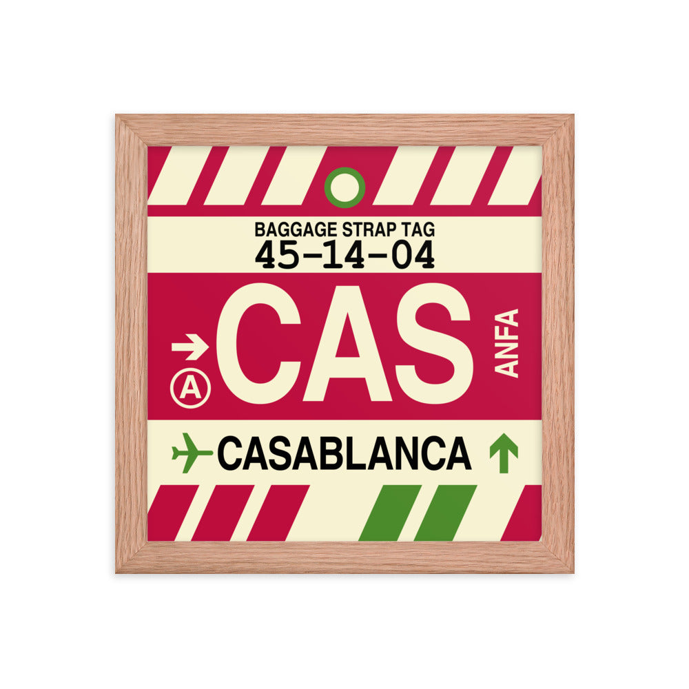 Travel-Themed Framed Print • CAS Casablanca Souvenir • YHM Designs - Image 06