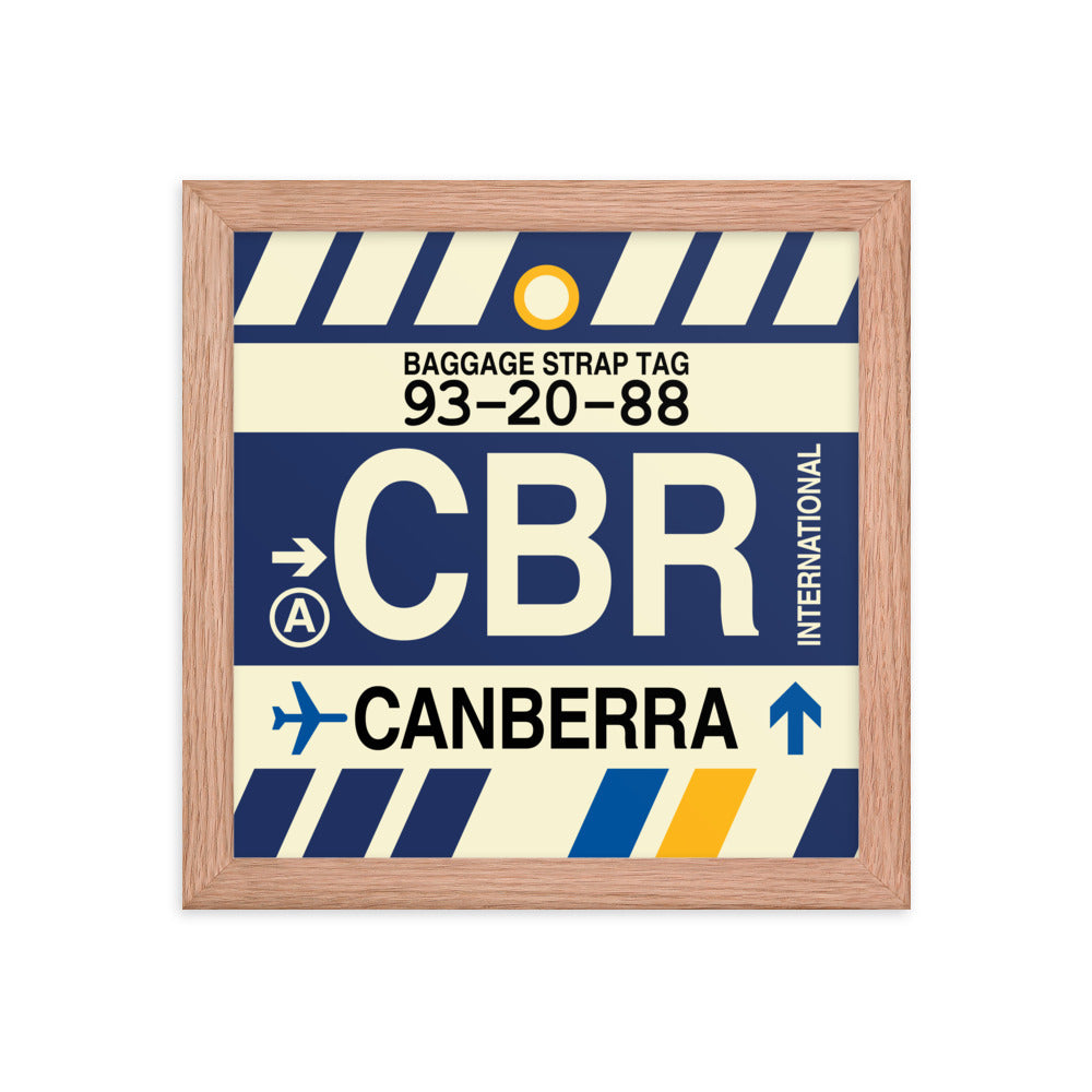 Travel-Themed Framed Print • CBR Canberra • YHM Designs - Image 06