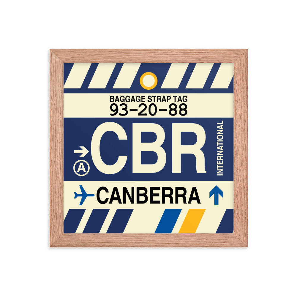 Travel-Themed Framed Print • CBR Canberra Souvenir • YHM Designs - Image 06